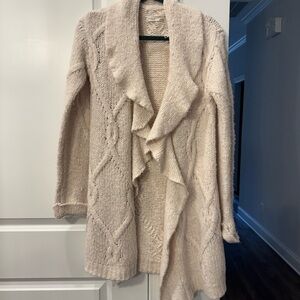 Anthropologie Cream Knit Cardigan